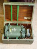 A Ross of London Boxed 10 x 70 Binocular Gun Sight, Patt G367, Ross, Inst Serial nr 123728 W No 46B,