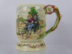 A Crown Devon Fielding's Musical Tankard, the melody is 'Daisy Daisy', approx 16 cms, in working