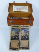 A Vintage Army and Navy Leather Case, containing miscellaneous Ordinance Survey Maps.