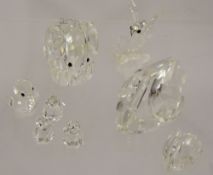 A Small Quantity of Swarovski Crystal Animals, including elephant, swan, cygnet, penguins and a