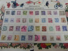 Japanese Stock Book, 1890's onwards, plus 'collection' sheet, much early material including