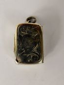A Victorian Silver Vinaigrette, Birmingham hallmark, dated 1898, mm Francis Clark, approx 4 gms