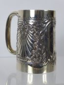 A Silver Tankard, Sheffield hallmark, dated 1897, mm John Round & Son, approx 240 gms
