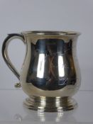 A Silver Tankard, Sheffield hallmark, mm Thomas Bradbury & Sons, approx 360 gms.