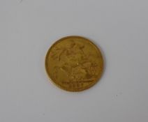 1907 Edward VII Gold Full Sovereign.