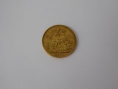 1893 Queen Victoria Gold Full Sovereign.