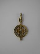 Two Pendants, including 18 ct gold pendant and a unmarked locket and key pendant, approx 5.8 gms