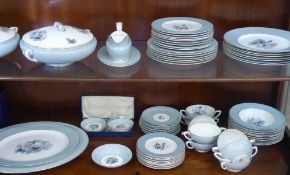 Royal Doulton Part Dinner Service, 'Rose Elegance' TC101, comprising two vegetable tureen and