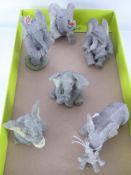 A Collection of Six Tuskers Elephants, including 