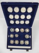 A Collection of Twenty Three Silver Proof Coins, Elizabeth Queen Mother Commemorative Coins,