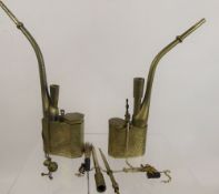 Two White Metal Chinese Opium Pipes. (2)