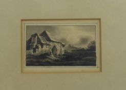 A Framed and Unsigned Original Drawing, verso reads, 