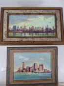 Two Framed and Signed Original Oil Paintings on Board by Robert Gould Wilson, entitled 
