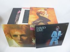 A Collection of David Bowie Long Playing Records, including 