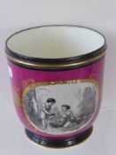 A Victorian Porcelain Plate, depicting children with a Foley Victorian commemorative cup and dish.