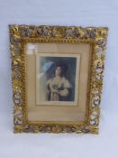 A Victorian Coloured Lithograph, depicting Lady Peel, as painted by Sir Thomas Laurence,