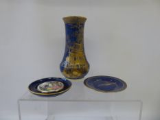 W & R Carlton Ware Temple Vase, impressed mark to base 326, numbered 2729 a/3557, together with