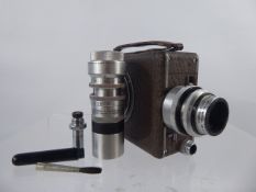 A Vintage Bell & Howell 16 mm Cine Camera, with a Cooke King 1
