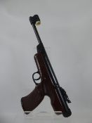 A .177 Diana MQD6 Air Pistol, with accessories in the original oak case.