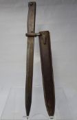 A WWII Garand Bayonet, approx 45 cms.