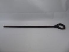 An Oceanic Tribal Staff with incised decoration, approx 92 cms.