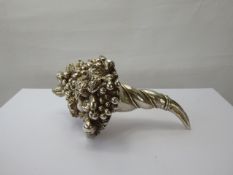 An Alessandro Magrino's Silver Novelty Cornucopia, stamped 925, approx 18 cms