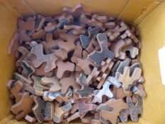 An Antique Puzzle depicting a Victorian scene of the birth of a newborn child, approx 206 pieces.