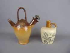 A Brown Ceramic Flagon entitled 