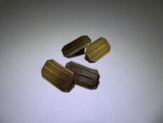 A Pair of 9 ct Yellow Gold Cufflink's, approx 5.4 gms.