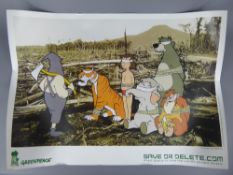 A Banksy Coloured Poster for 