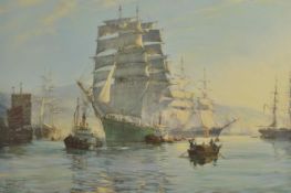 Montague Dawson RMSA (British 1890 - 1973) two gilt framed prints depicting 'The Windsor Castle'