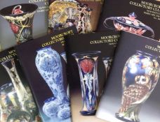 A large collection of Moorcroft Collectors magazines and 'Moorcroft The Phoenix Years' by Fraser