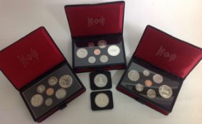 A collection of Canadian Silver Proof Coins comprising of two 1977 Canada Queen Elizabeth II
