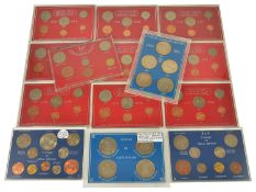 A collection of British Coinage sets to include Britain's First Complete Set of Decimal Coins