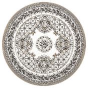 A Rosenthal Versace Marqueterie pattern circular platter, 20th centurythe Greek key and leaf