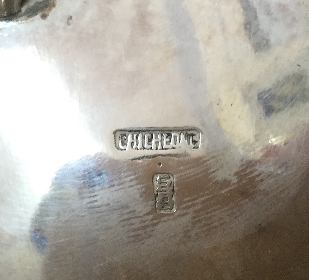 A Chinese export silver teapot by Chicheong, circa 1890of European shape and raised on three tusk - Image 3 of 3