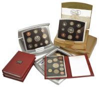 A selection of UK Coinage2 x 1997 UK Deluxe proof ten coin sets, 1 x UK Deluxe proof ten coin set, 1