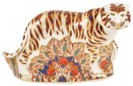 A Modern Royal Crown Derby old Imari figure of a 'Bengal Tiger'