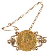 A George V fine gold half sovereign dated 1914,