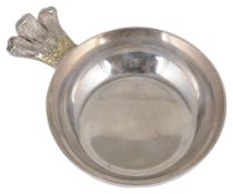 A contemporary silver quaich, hallmarked London 1978