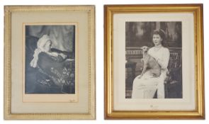 A framed photograph of Princess Augusta of Hesse Kassel (1797 - 1889)