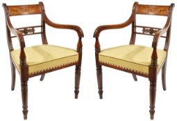 A pair of Regency mahogany carvers, circa 1820