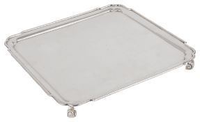 A George VI Elkington & Co. silver salver, hallmarked Birmingham 1937