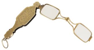 A pair of Victorian fancy shaped ladies lorgnettes