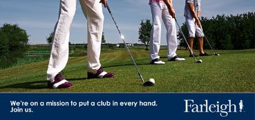 Golf club experience at Farleigh Golf Club