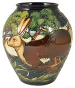 A contemporary Moorcroft Philip Gibson 'Flanders Moss' vase, circa 2002,