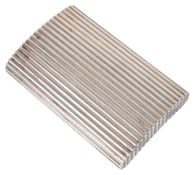 A Tiffany silver cigarette casehallmarked Sterling 925, of rectangular ribbed form with hinged