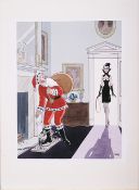 Smilby, Francis Wilford- Smith (British 1927 – 2009) cartoon for Playboy “Santa caught in ...