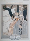A collection of 19th and 20th century etchings and prints a Victorian Pantin Colombine by Pellerin,