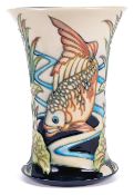 A contemporary Moorcroft 'Derent' vase by Philip Gibson, circa 2004